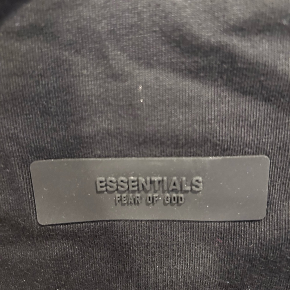 Authentic! Fear of God Essentials Black Long Sleeve Tee